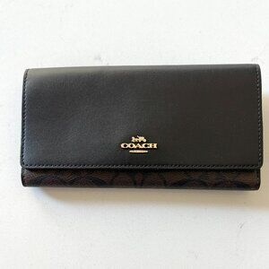 Coach Black and Brown Leather Bag